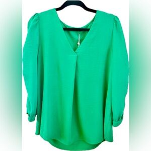 Kelly Green Blouse